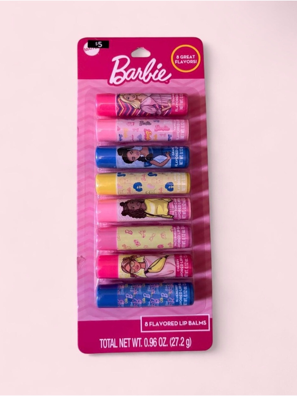 Set Of 8 Barbie Lip Balm Pack